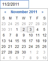 Google Calendar Date Picker