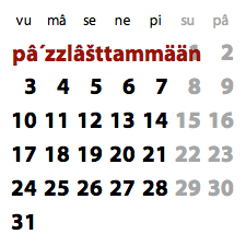 Sami Calendar