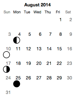 Calendar (Moon Phase)